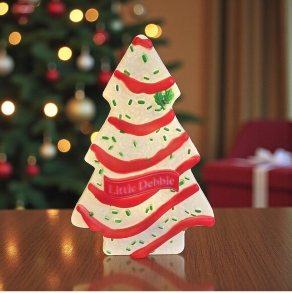 NEW Christmas LED Blow Mold Decor Little Debbie Snack Cake‎ Tree